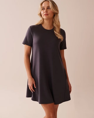 French Terry Short Sleeve Dress