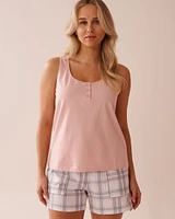 Camisole henley en coton