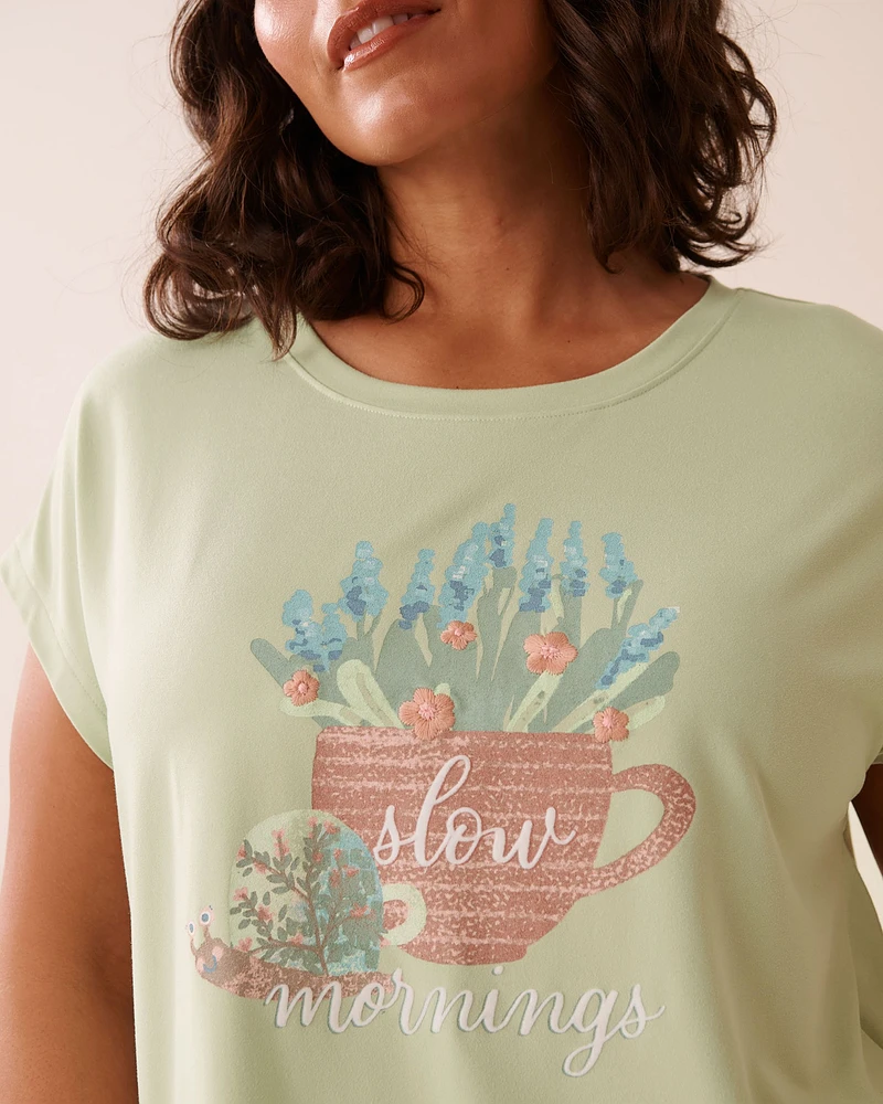 Snail Print Super Soft T-shirt