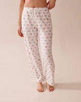 Pantalon de pyjama ultra doux imprimé escargot