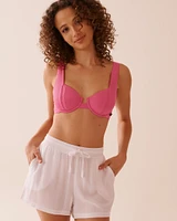Haut de bikini plongeant en fibres recyclées DRAGON FRUIT