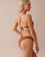 TERRACOTTA Textured Bralette Bikini Top