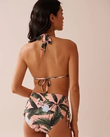 PEACHY TROPICS Triangle Bikini Top