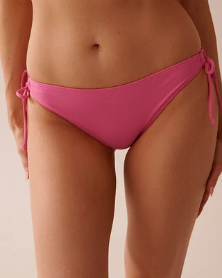 Bas de bikini brésilien noué aux hanches en fibres recyclées DRAGON FRUIT