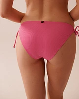 Bas de bikini brésilien noué aux hanches en fibres recyclées DRAGON FRUIT