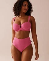 Bas de bikini taille haute en fibres recyclées DRAGON FRUIT