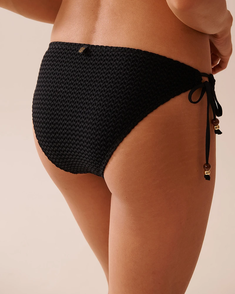 SOLID Crochet Side Tie Brazilian Bikini Bottom