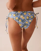 LEMON TILE Side Tie Cheeky Bikini Bottom