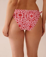 MEDITERRANEAN TILE Side Tie Brazilian Bikini Bottom