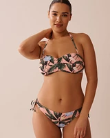 PEACHY TROPICS Side Tie Brazilian Bikini Bottom