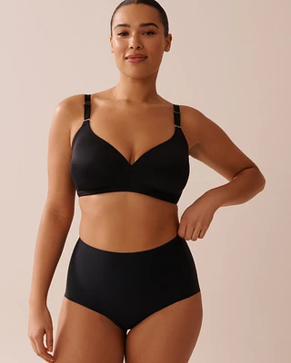 Culotte bikini taille haute maintien modéré en microfibre