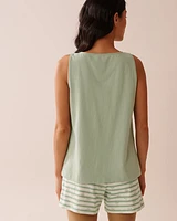 Cotton Henley Cami