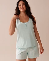 Camisole henley en coton