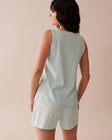 Camisole henley en coton