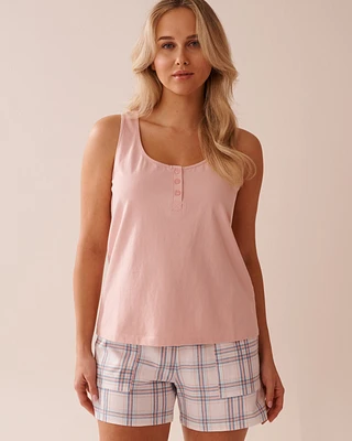 Camisole henley en coton