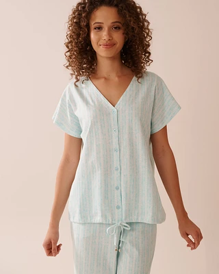 T-shirt en coton à rayures