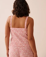 Ditsy Floral Print Ribbed Cami