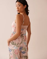 Camisole ultra douce imprimé fleurs aquarelle