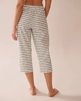 Capri de pyjama en coton imprimé escargot