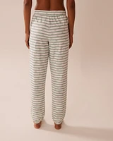 Pantalon de pyjama jogger en coton imprimé escargot