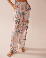 Watercolour Flower Print Super Soft Pajama Pants