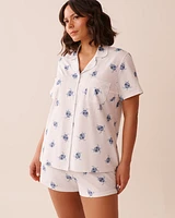 Turtle Print Shirt PJ Set