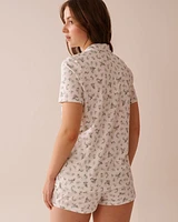 Pear Print Shirt PJ Set
