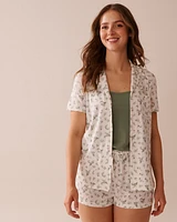 Pear Print Shirt PJ Set