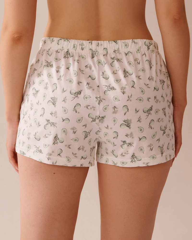 Pear Print Shirt PJ Set