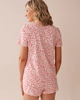 Ensemble pyjama imprimé à fleurs avec chemisier