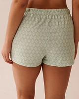 Geometric Print Shirt PJ Set