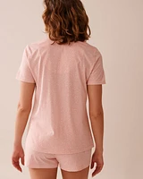 Leopard Print Shirt PJ Set