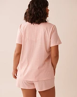 Leopard Print Shirt PJ Set