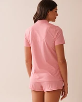 Ensemble pyjama à rayures avec chemisier
