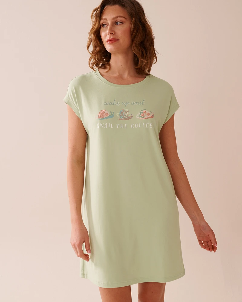Snail Print Super Soft Sleepshirt