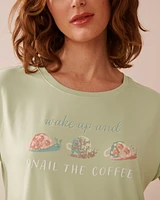 Snail Print Super Soft Sleepshirt