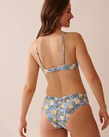 Haut de bikini plongeant LEMON TILE