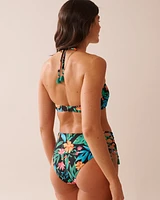Haut de bikini bandeau à découpes MIDNIGHT TROPICS