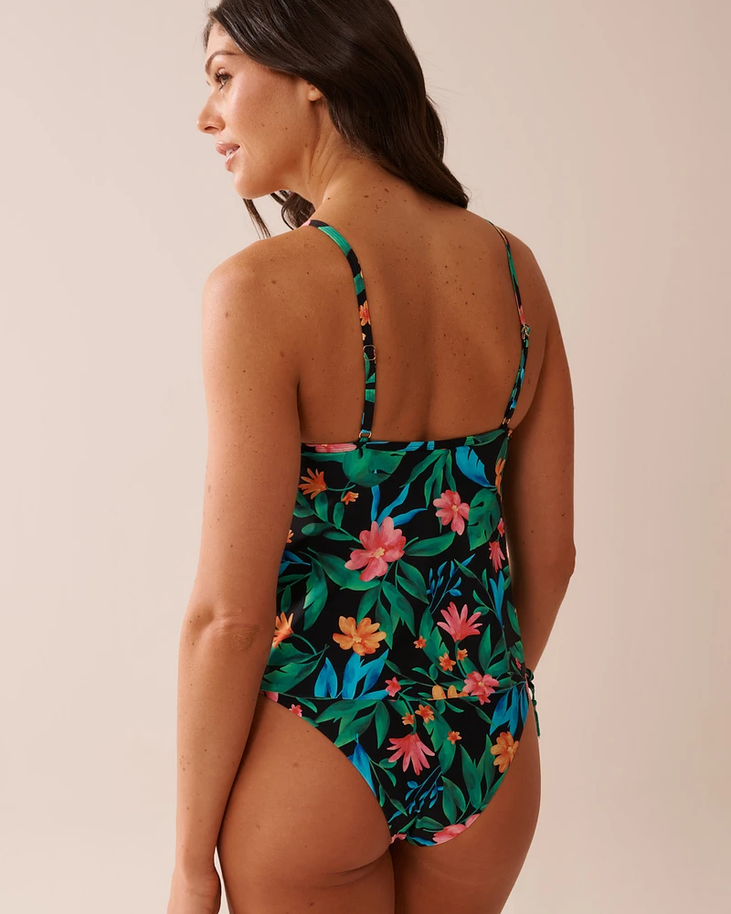 Haut tankini col en V à armature MIDNIGHT TROPICS