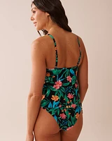 Haut tankini col en V à armature MIDNIGHT TROPICS