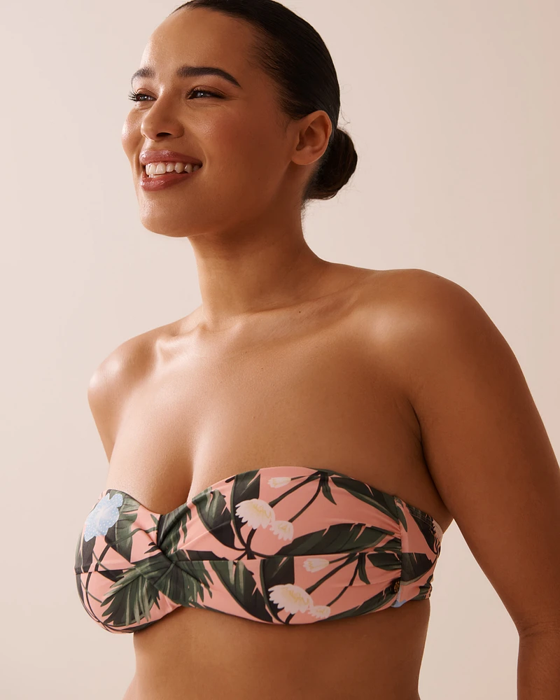 Haut de bikini bandeau torsadé PEACHY TROPICS