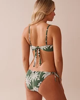 KHAKI PALM U-Wire Bandeau Bikini Top