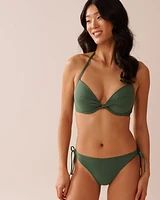 Haut de bikini push-up en fibres recyclées KHAKI