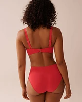 HIBISCUS Recycled Fibers D Cup Shirred Bandeau Bikini Top