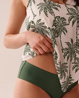 Haut tankini coupe fluide bonnet D KHAKI PALM