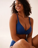 ROYAL BLUE D Cup Plunge Bikini Top