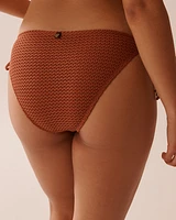 TERRACOTTA Crochet Side Tie Brazilian Bikini Bottom