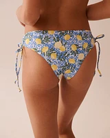 Bas de bikini cheeky noué aux hanches LEMON TILE