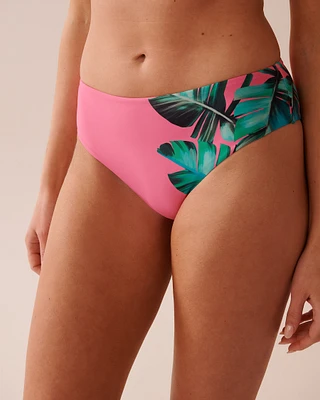 Bas de bikini cheeky taille mi-haute PINK PALM