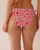 Bas de bikini brésilien noué aux hanches MEDITERRANEAN TILE